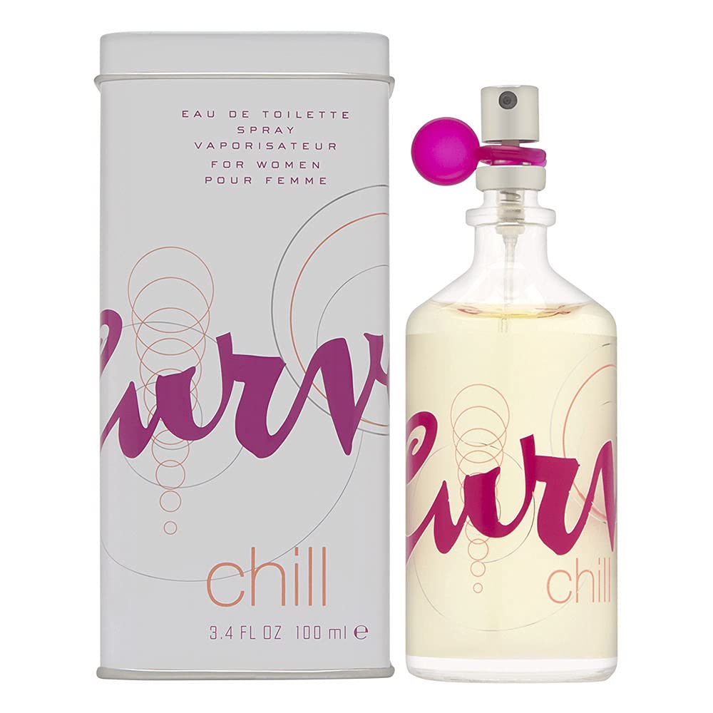 Liz Claiborne Curve Chill bottle pour, a refreshing daytime fragrance for crisp, confident moments