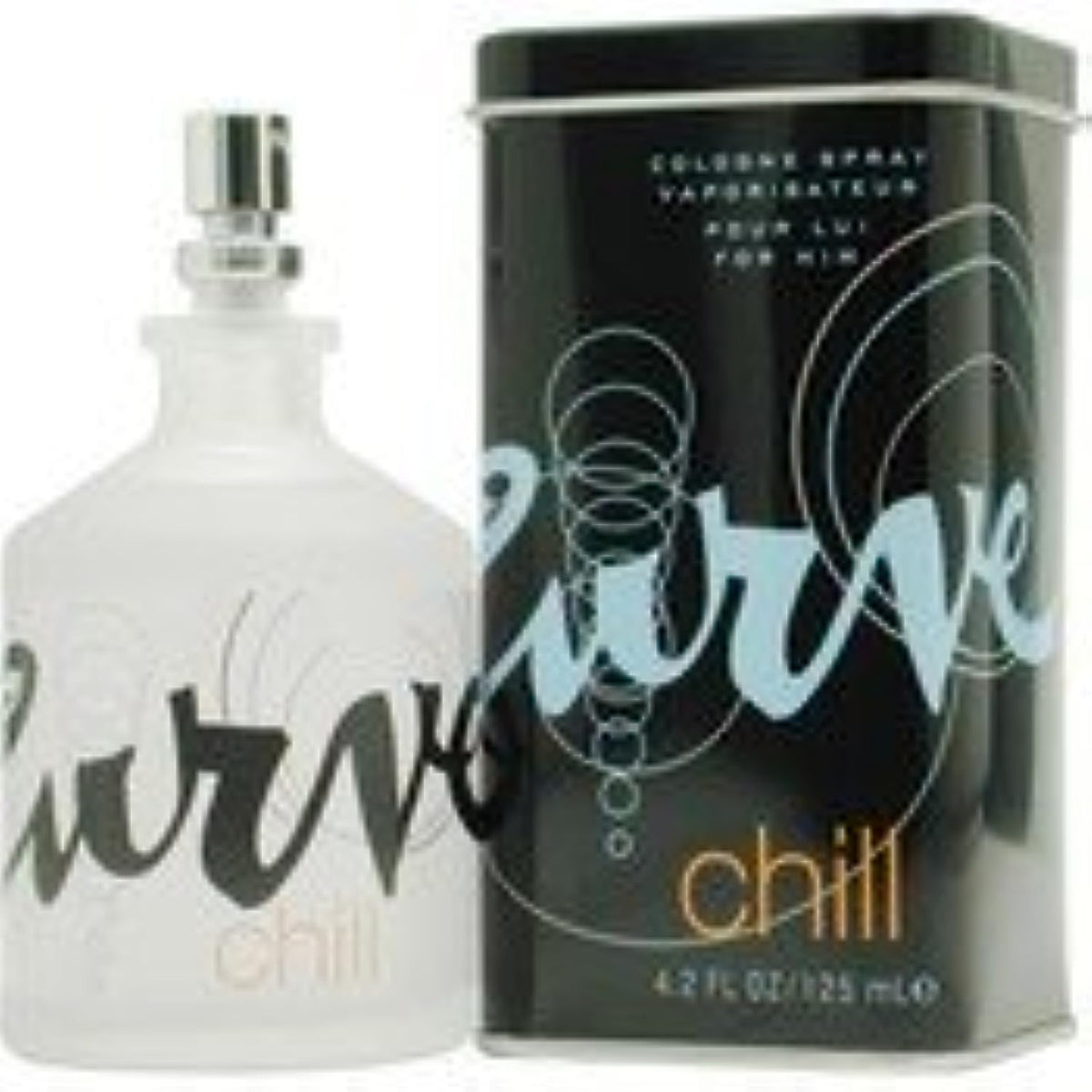 Liz Claiborne Curve Chill cap closeup highlights sleek design and cooling aroma.