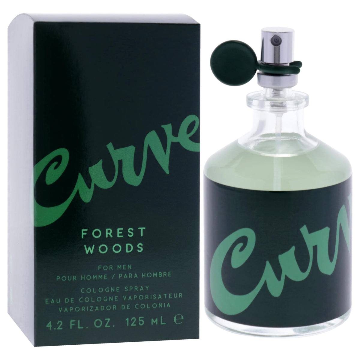 Spray mist of Liz Claiborne Curve Forest Woods for easy application