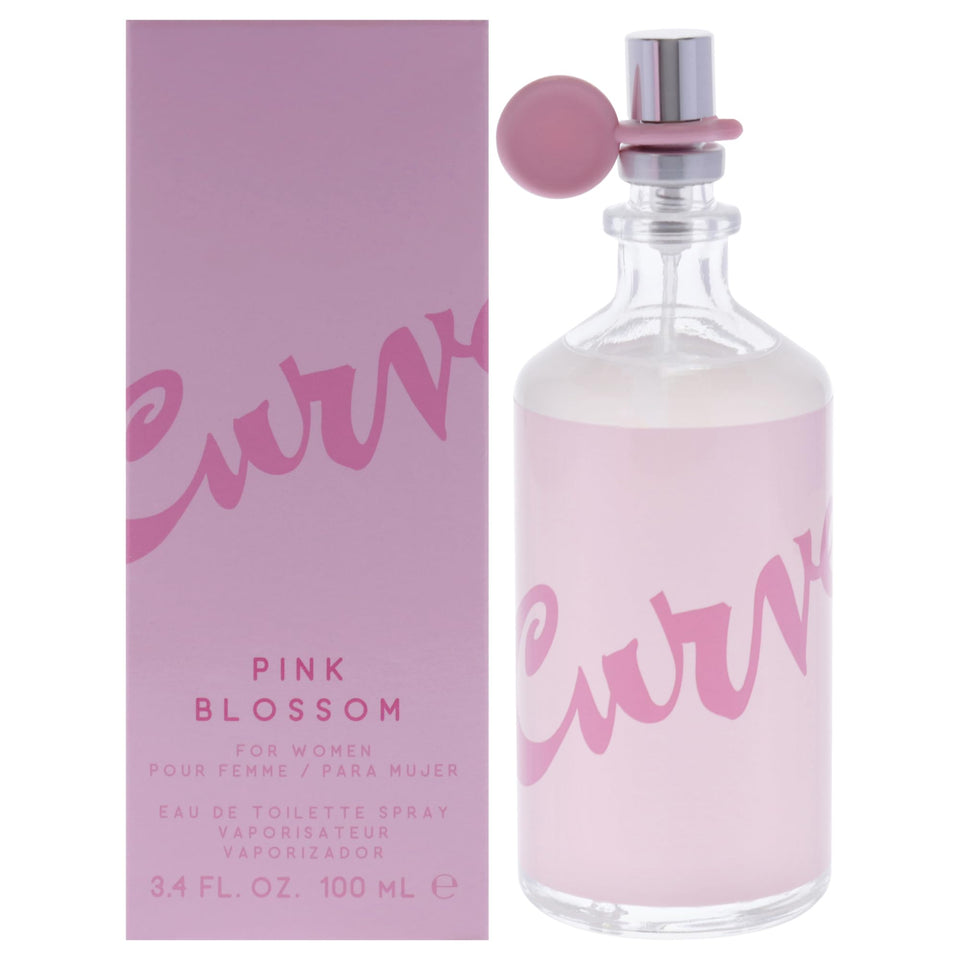 Liz Claiborne Curve Pink Blossom bottle showcases a floral fragrance silhouette for daytime wear