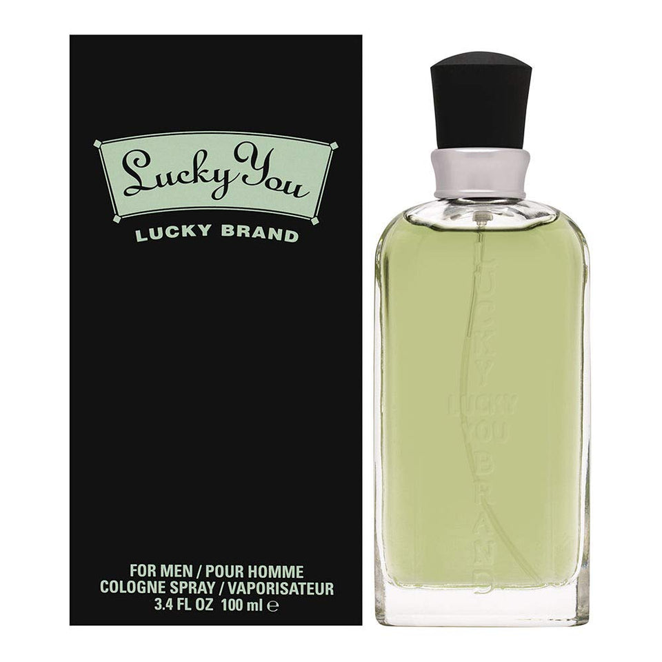 Liz Claiborne Lucky You Cologne bottle front view, ideal for men seeking daily wear.