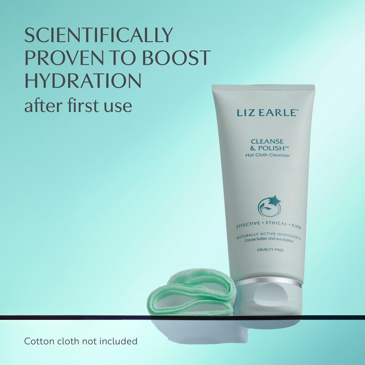 Gentle facial massage with Liz Earle Cleanse & Polish on skin