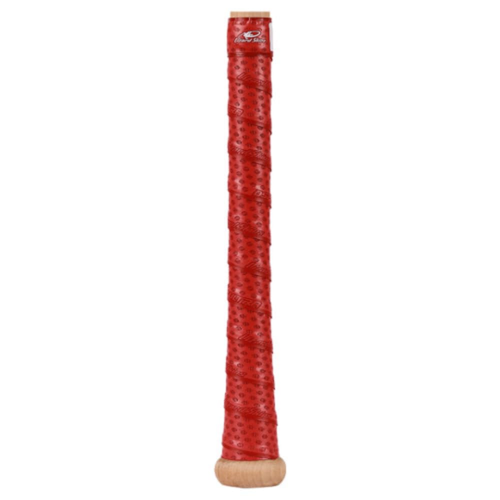 Lizard Skins DSP Ultra Bat Grip Crimson Red 1.8mm on bat boosts control during swings