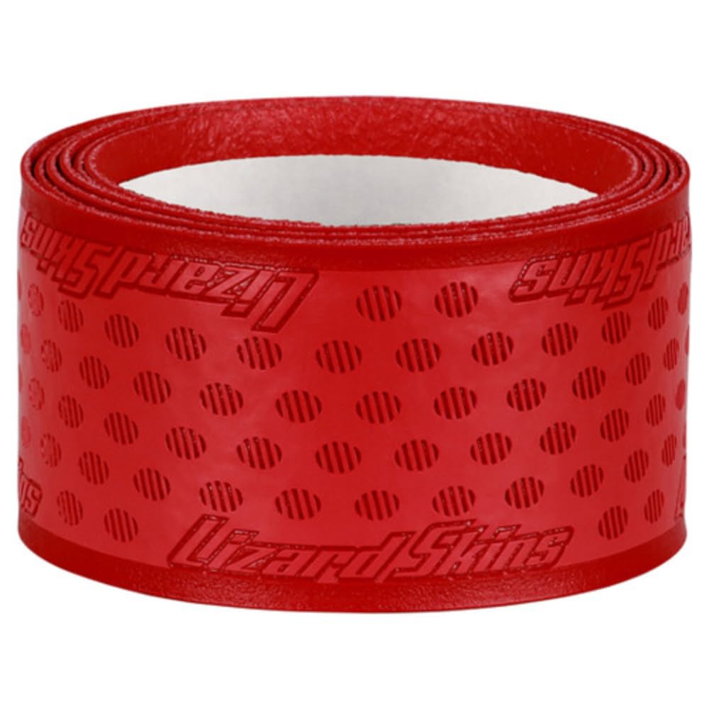 Lizard Skins DSP Ultra Bat Grip Crimson Red 1.8mm packaging highlights easy pre-cut ends