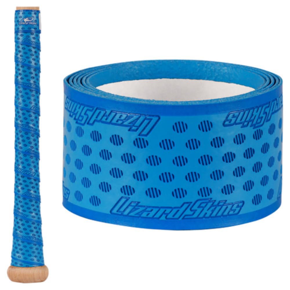 Lizard Skins DSP Ultra Bat Grip Polar Blue close-up texture enhances grip confidence