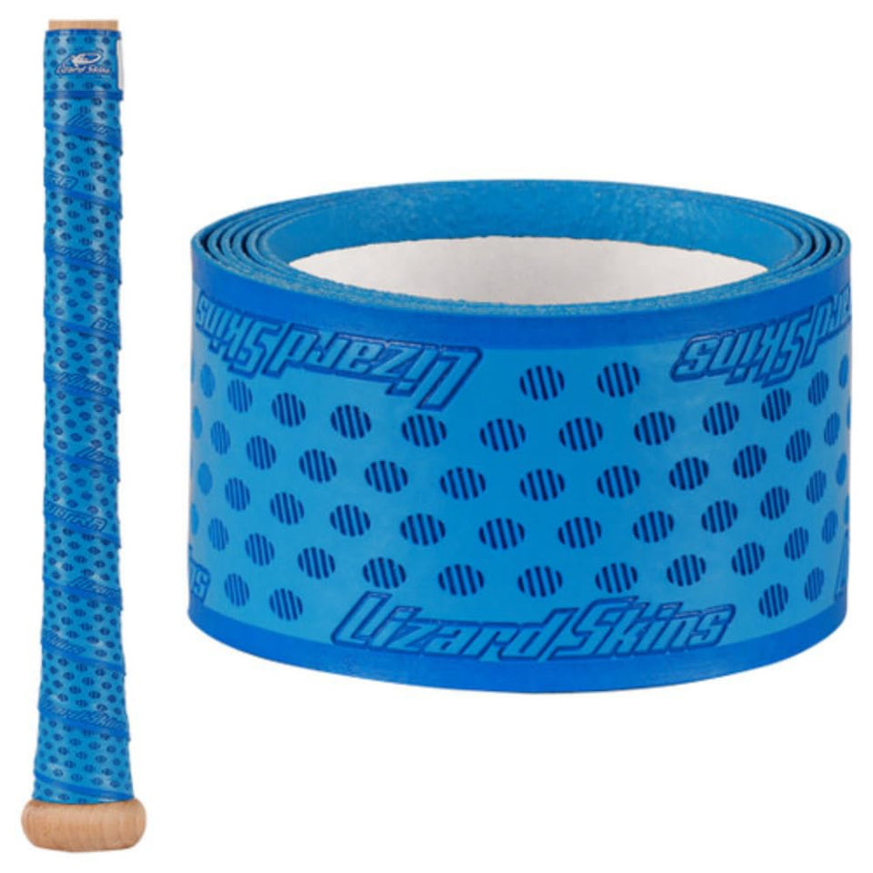 Lizard Skins DSP Ultra Bat Grip Polar Blue close-up texture enhances grip confidence