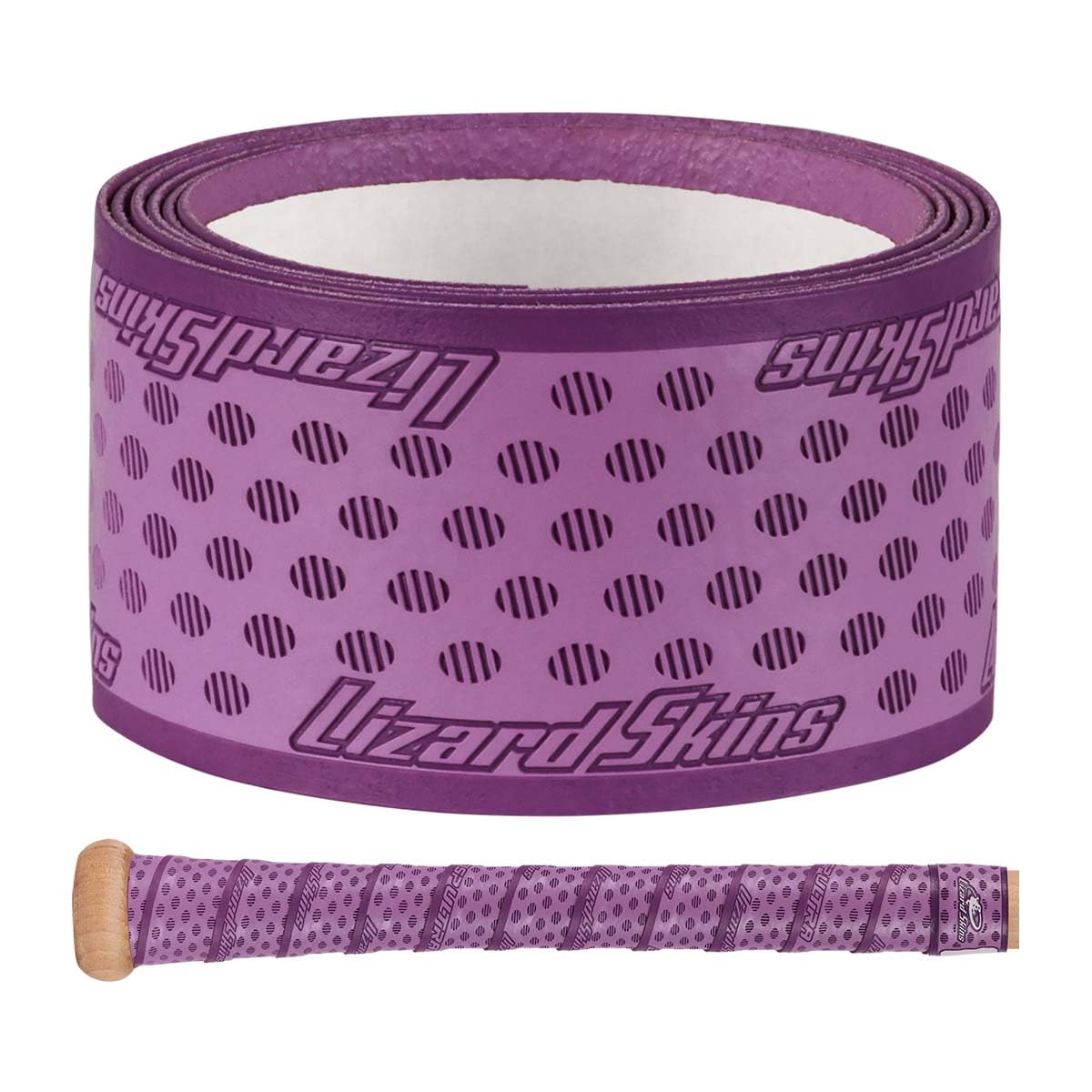 Lizard Skins DSP Ultra adhesive-back grip highlights secure mounting and durability.
