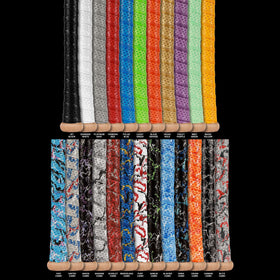 Lizard Skins DSP Ultra bat grip wrap closeup emphasizes secure grip during swings.