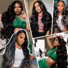 Lizourey body wave closure supports dyeing and heat styling safely
