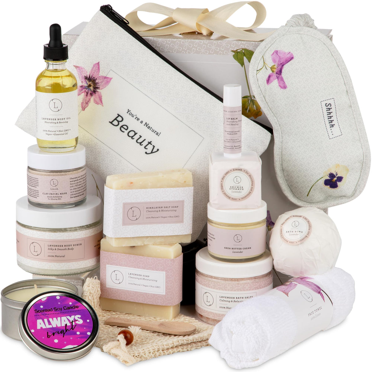 Lizush Lavender Soap Bar for a calming, spa-like shower experience