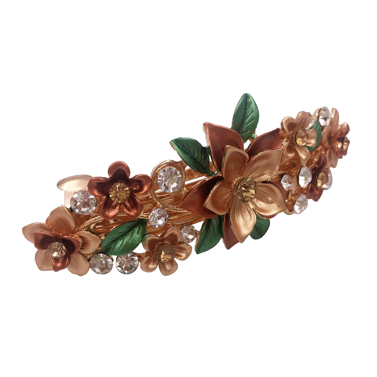 Lizzie Kay purple flower barrette close-up, perfect for wedding outfits