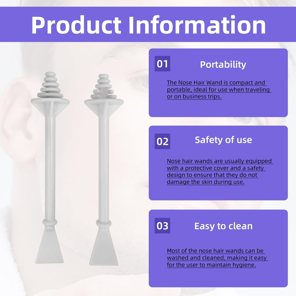 LJZP travel-friendly nose wax sticks stay organized in your bag