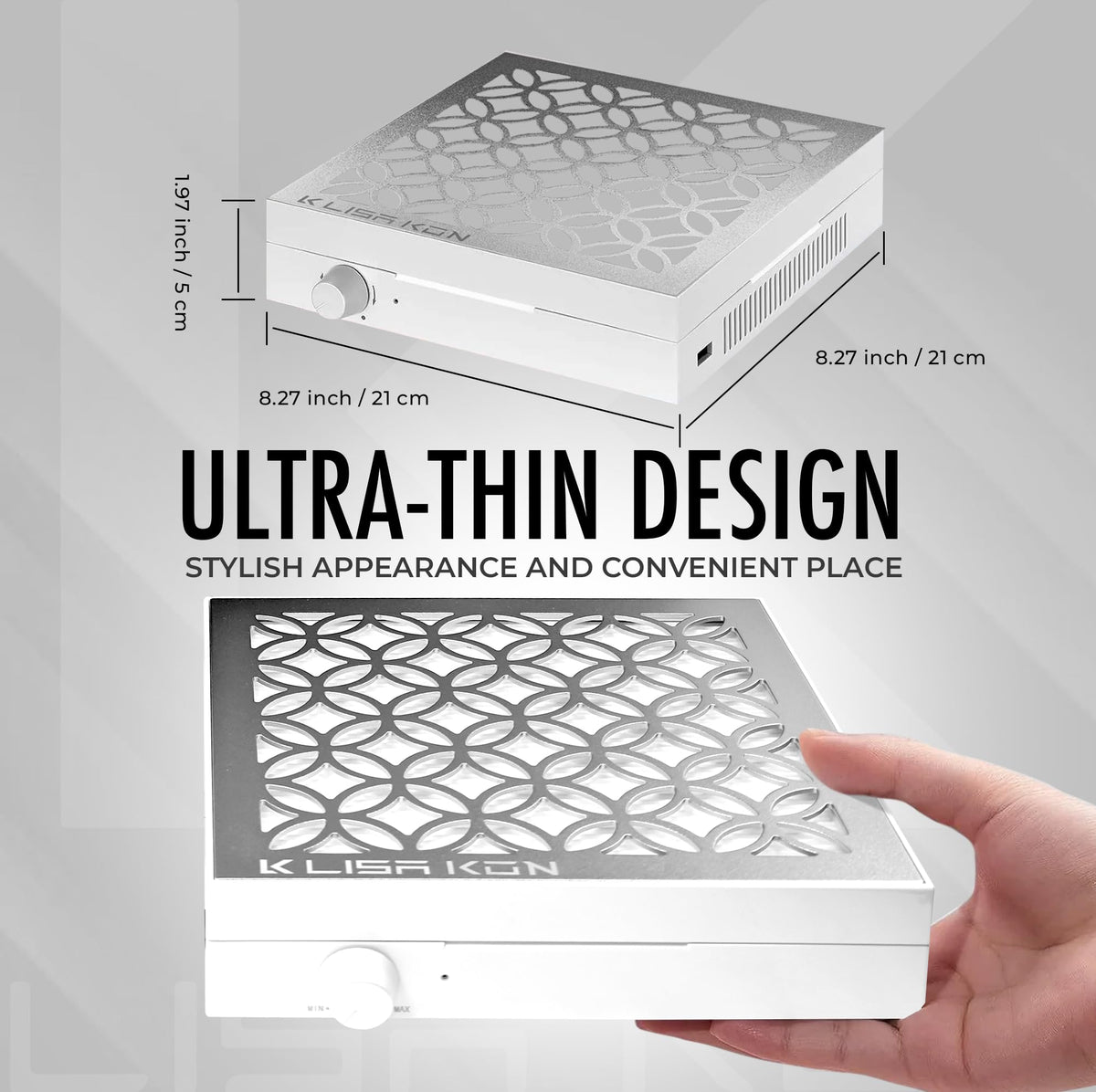 Easily remove reusable filter and magnetic frame for quick cleaning.
