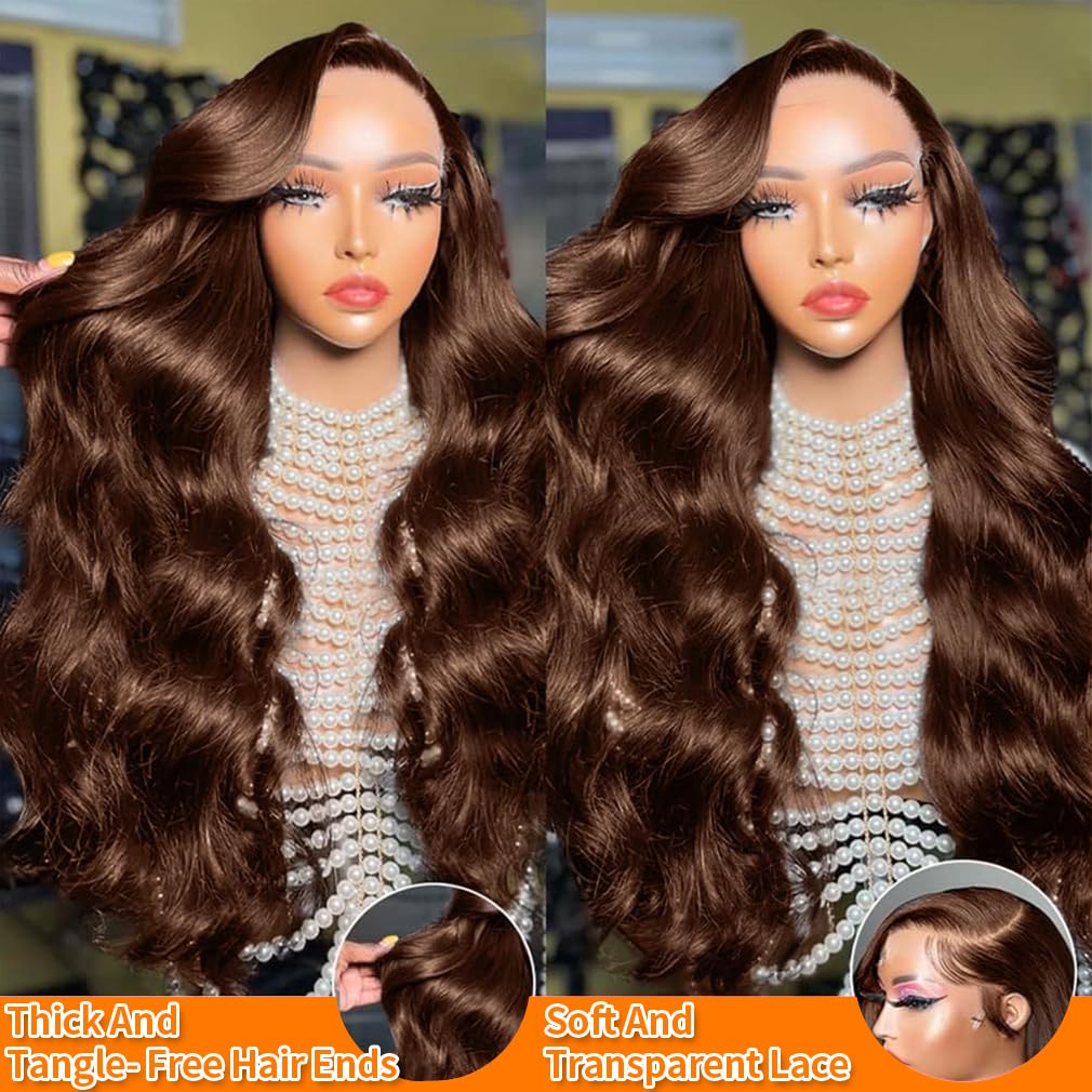 LKJY HD 13x6 transparent lace front wig for seamless scalp