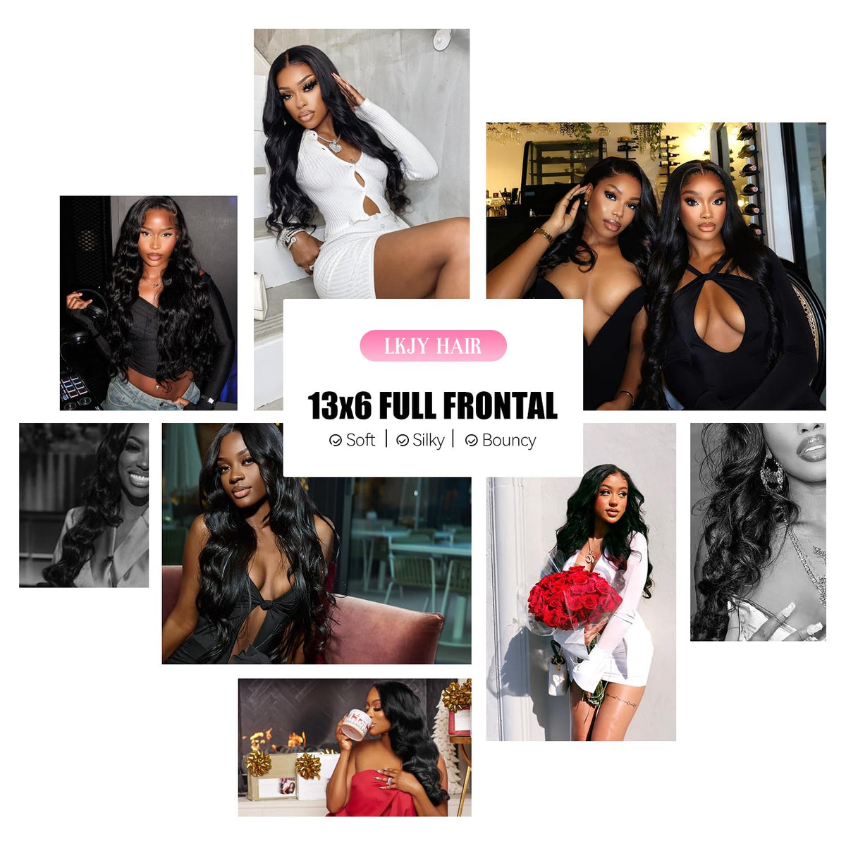 LKJY no smell shedding free virgin hair ensures easy styling.