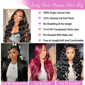 LKJY virgin Brazilian hair wig can be dyed or heat styled.