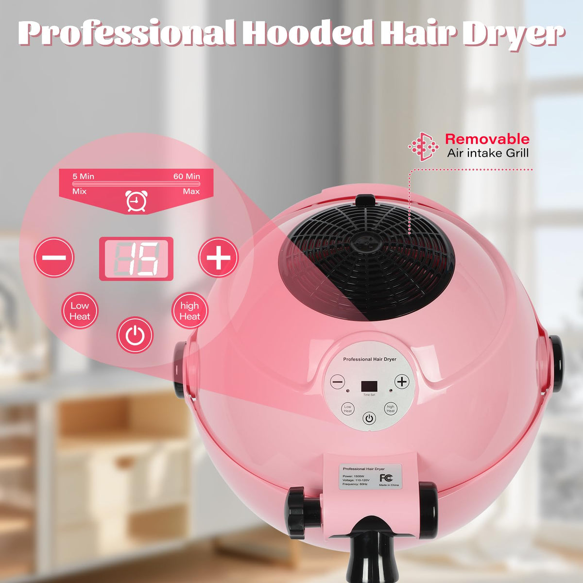 LKT COBTAC detachable top filter allows quick cleaning.