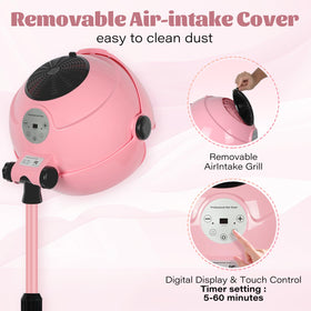 LKT COBTAC height-adjustable hooded dryer from 41 to 53 inches.
