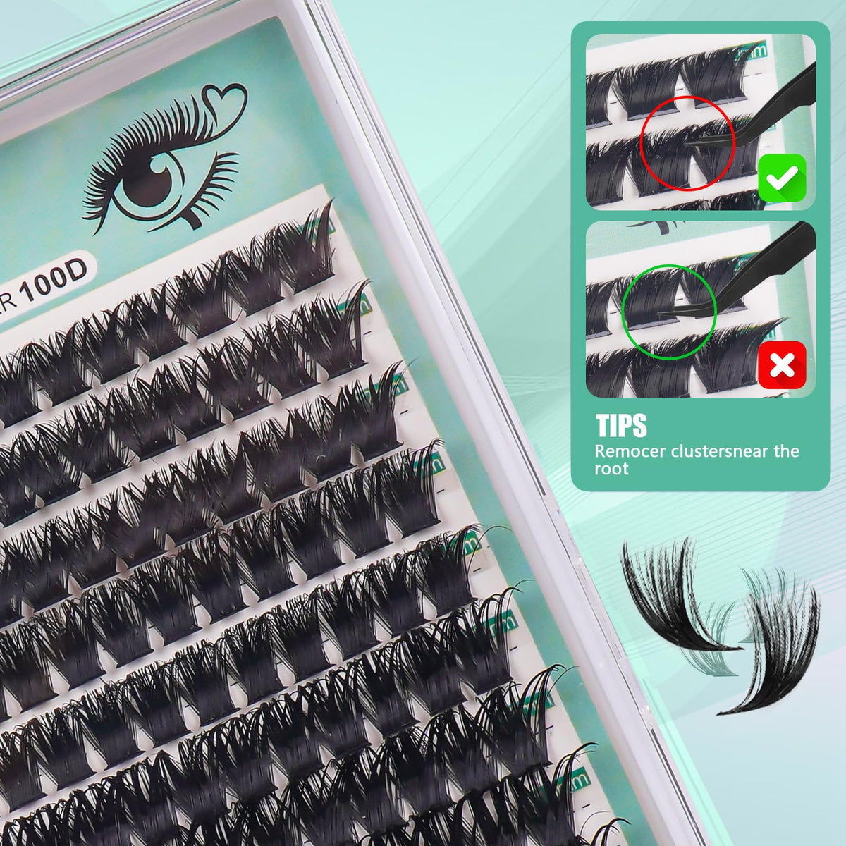 LLTiyame dual-ended brush for efficient lash and brow grooming