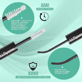 LLTiyame lightweight PBT-fiber lashes feel barely there