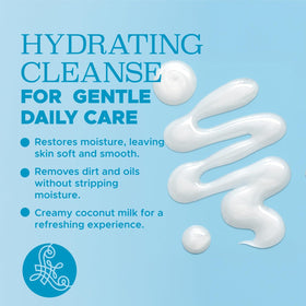 L LUSETA Coconut Milk Body Wash pump top highlights gentle cleansing formula for daily use.