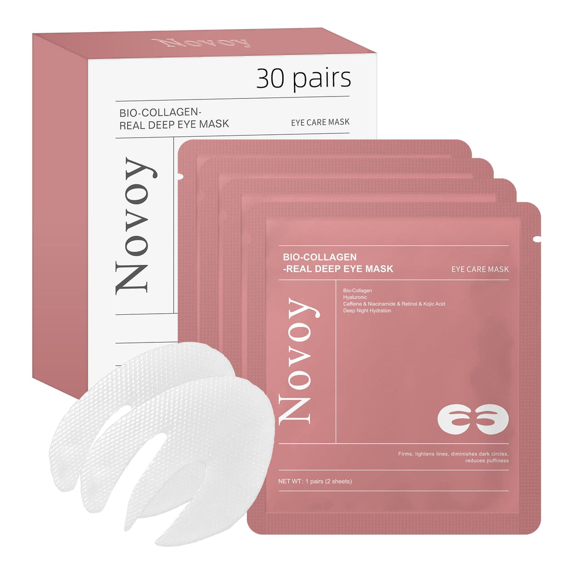 LLVYUO Novoy rose eye patches reduce dark circles and puffiness