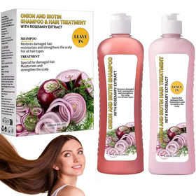 LMDGDS Onion Biotin & Rosemary Shampoo bottle front with premium packaging for daily hydration.