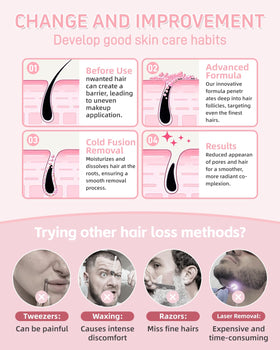 LMDGDS peach fuzz visibility spray - highlights fine hairs for precise lines