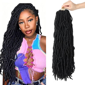 LMZIM 18-inch soft locs crochet hair with natural length for everyday styling