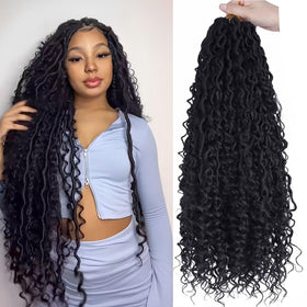 LMZIM Goddess Locs pre-looped for easy crochet installation.