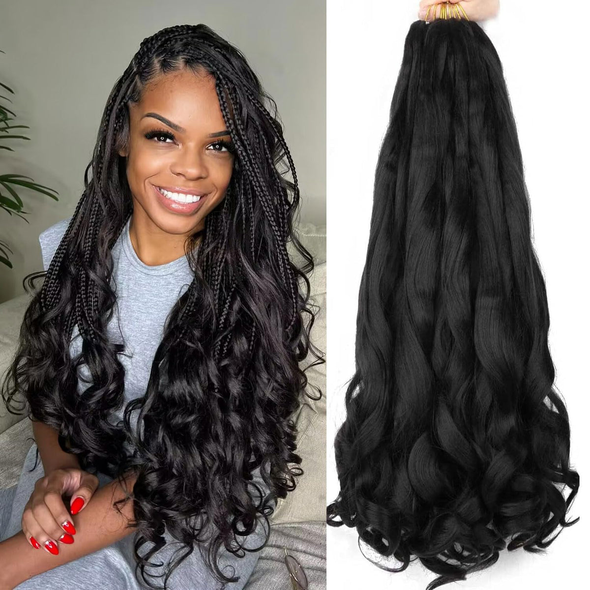 LMZIM long braiding hair for daily wear and events