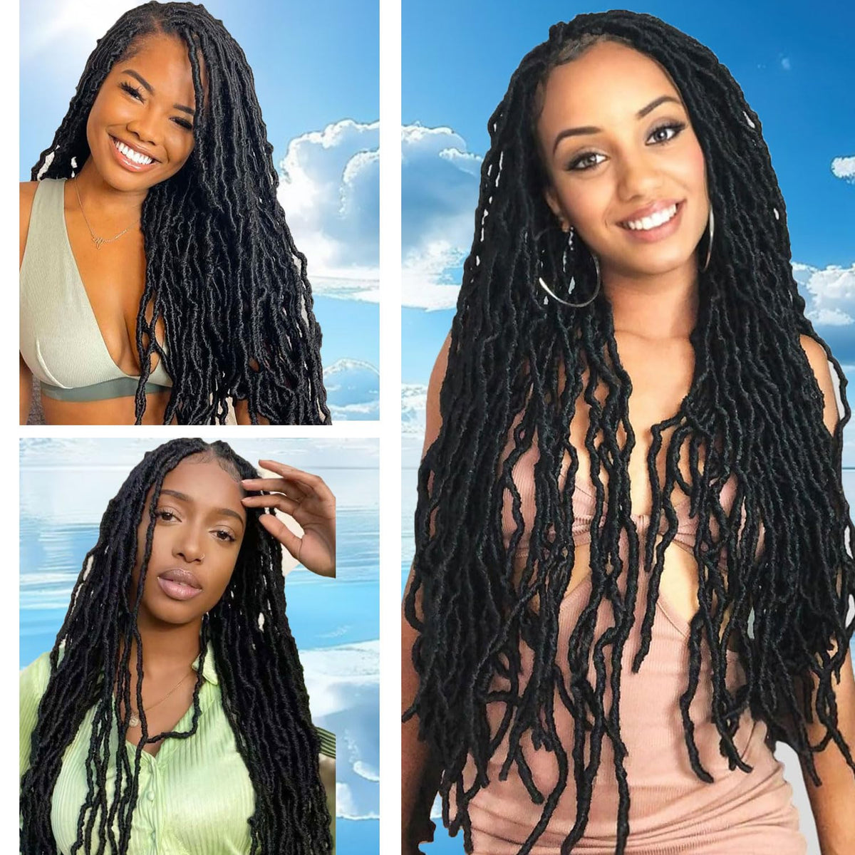 LMZIM natural-looking texture blends with real hair seamlessly.