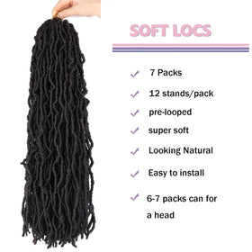 LMZIM pre-looped goddess locs for quick, beginner-friendly crochet installs.