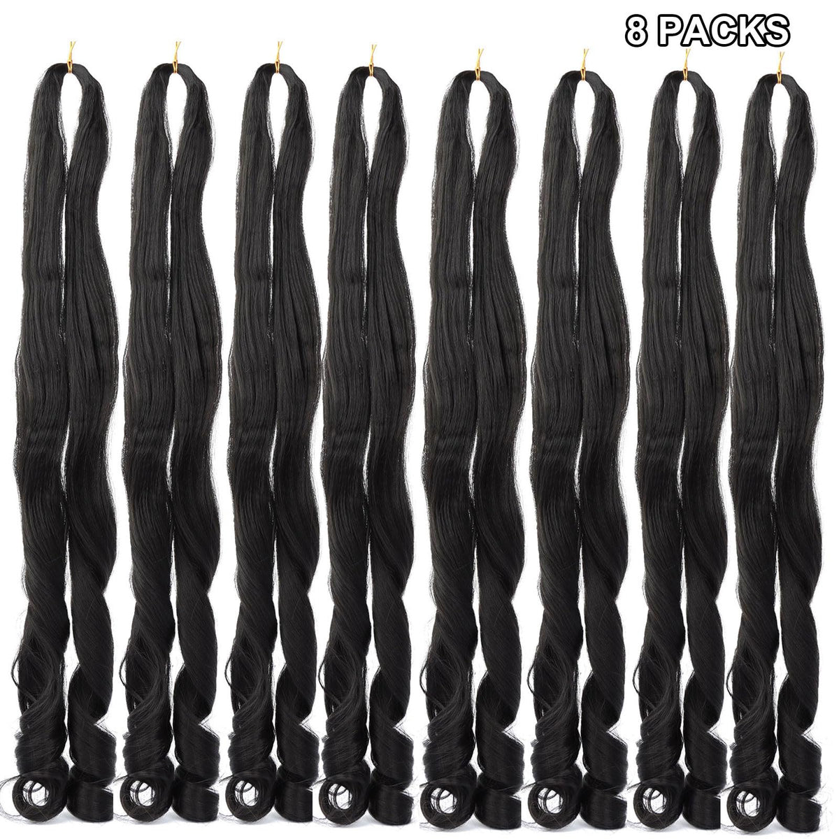 LMZIM pre-stretched braiding hair for quick, smooth installation