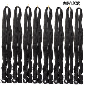 LMZIM pre-stretched braiding hair for quick, smooth installation