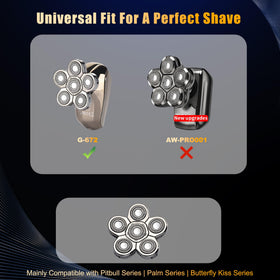 Lnauy 5-in-1 skinny razor head with ergonomic grip for comfortable, efficient shaving.