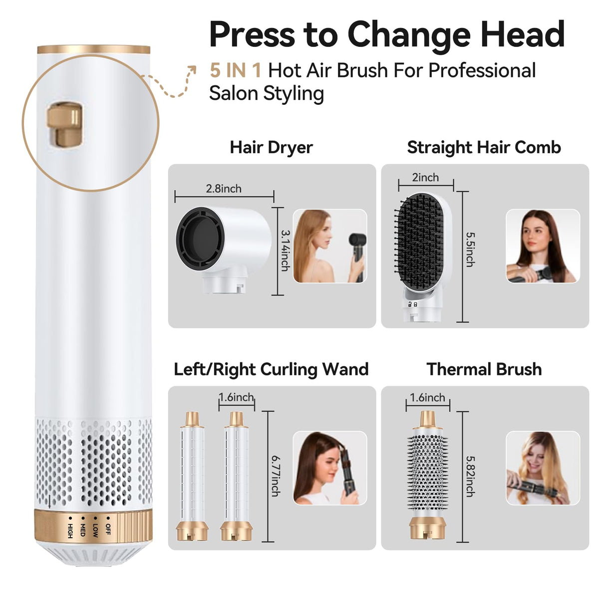LNSTN auto wrap curlers in action delivering effortless curls.