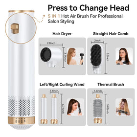 LNSTN auto wrap curlers in action delivering effortless curls.