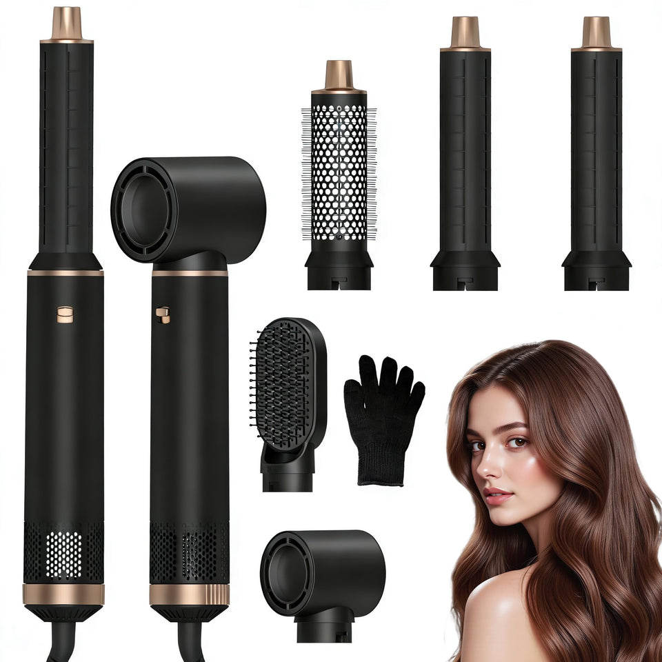 LNSTN Blow Dryer Brush 5in1 front view for quick, versatile styling at home