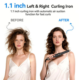 LNSTN Blow Dryer Brush auto-wrap curlers enable hands-free curling with directional airflow