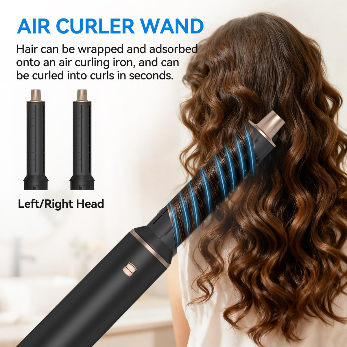 LNSTN Blow Dryer Brush ionic heat-damage control for smoother results