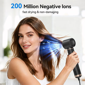 LNSTN Blow Dryer Brush round comb smoothing view for refined detangling and contouring