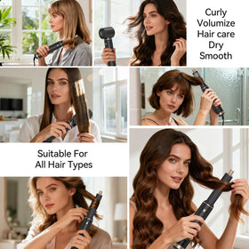 LNSTN Blow Dryer Brush travel-friendly design with compact, easy storage