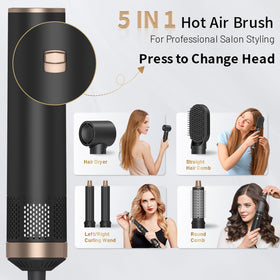 LNSTN negative ion curling brush delivering smooth curls and reduced frizz.