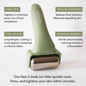 LOA SKIN ice roller stored in fridge for long-lasting cooling.