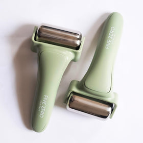 LOA SKIN ice roller reduces puffiness around eyes and cheeks.