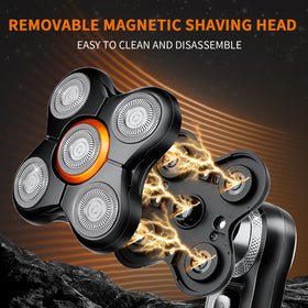 Loarysk head shaver with LED display to monitor battery life.