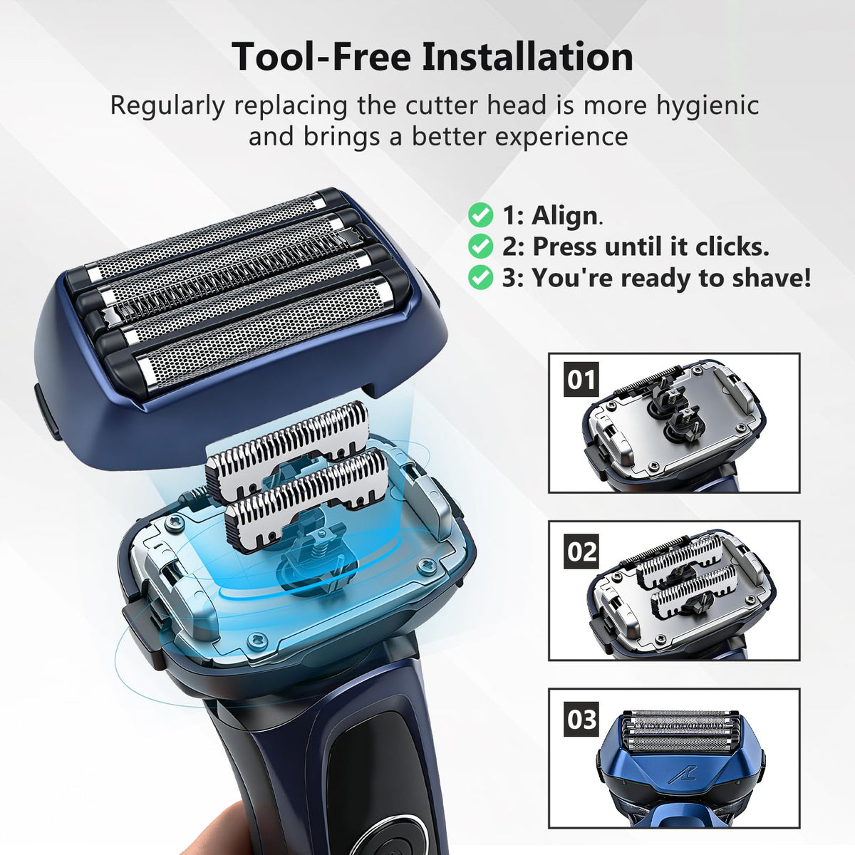 Loarysk Wes9032P precision-honed blades deliver clean, precise cuts.