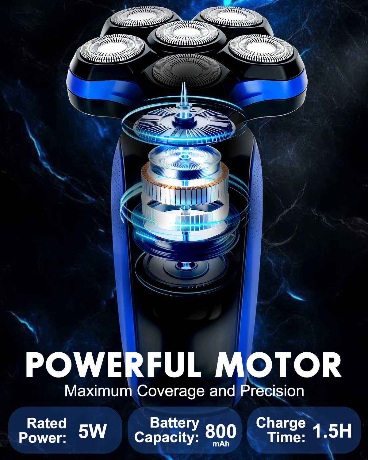 LOBINH head shaver 7D concave blades for efficient cutting
