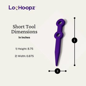Loc Hoopz foam curlers on damp hair creating natural volume without heat